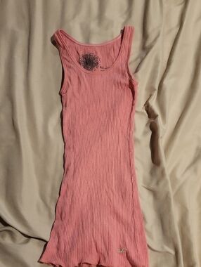 Hollister Pink Ribbed Tank Dress